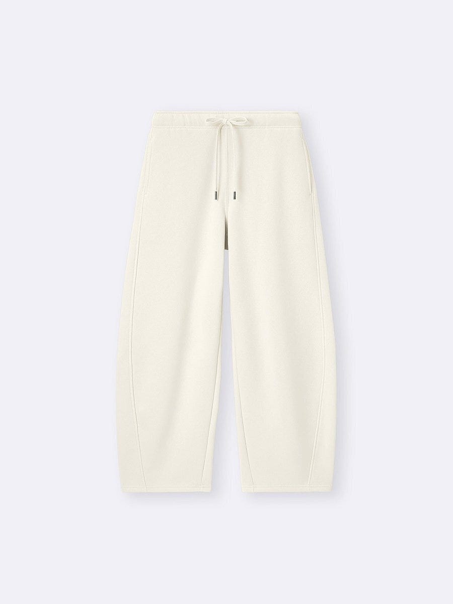 GUのヘビーウェイトスウェットバレルレッグパンツ