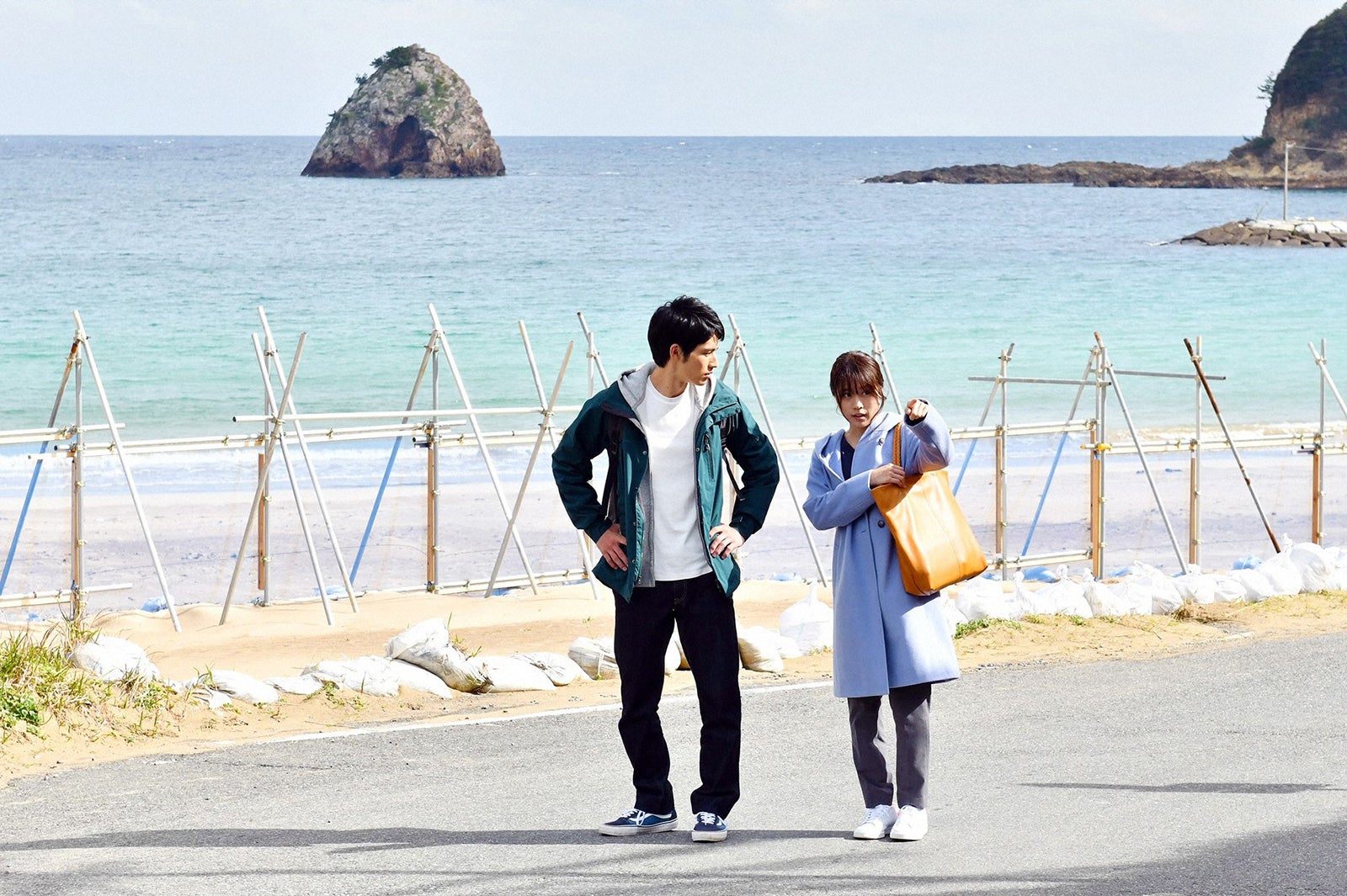 岡田健史、有村架純／「中学聖日記」第9話より（C）TBS