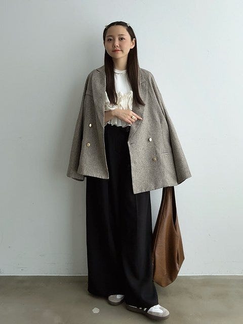 ワイドパンツ コーデ ワイドパンツコーデ2