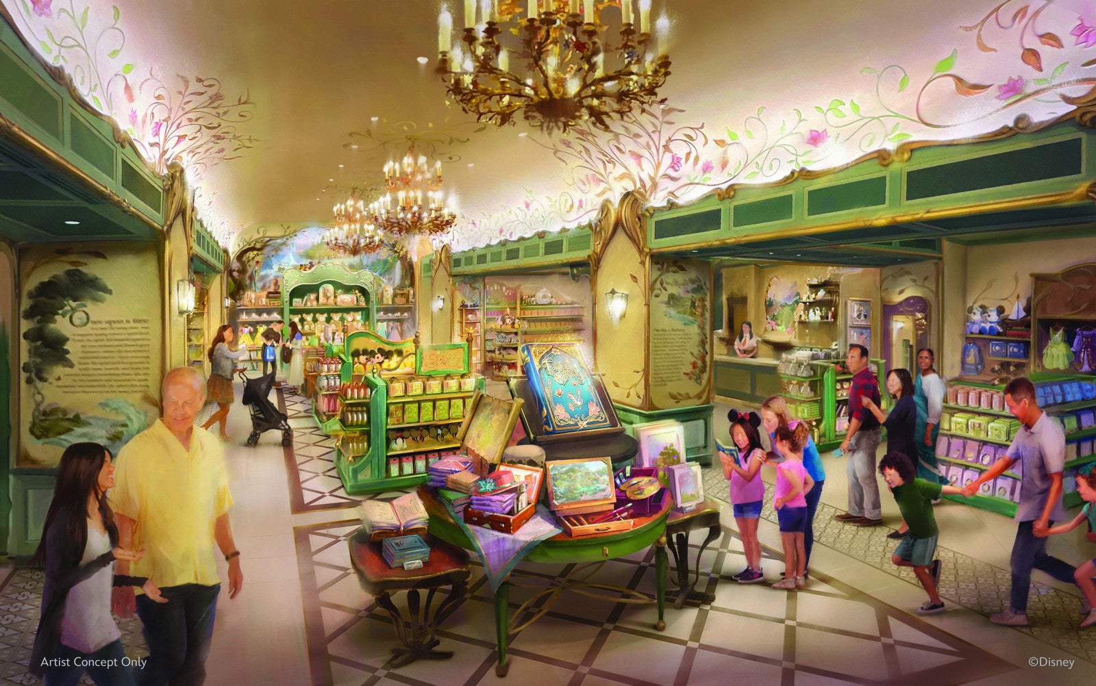 「ファンタジースプリングス・ギフト」の内観（C）Disney