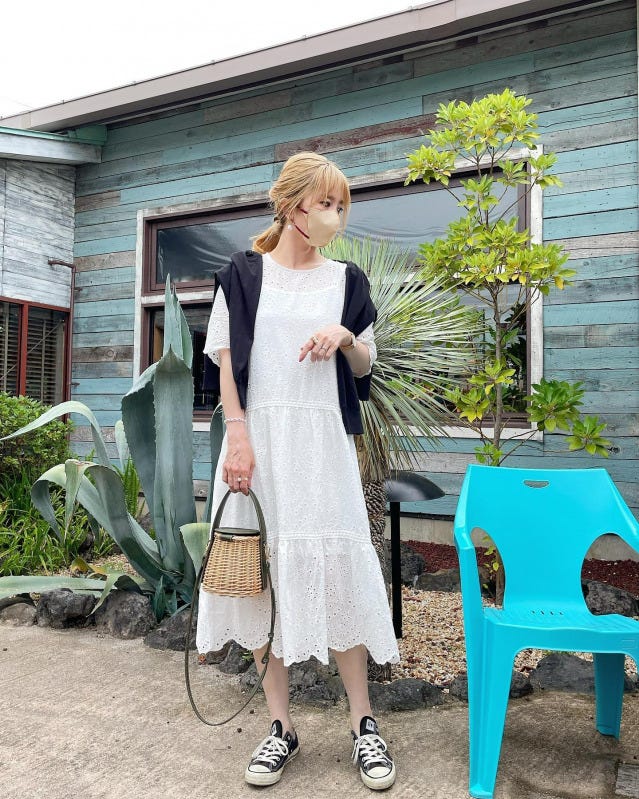 女っぽカジュアな白ワンピ インスタで見つけたおしゃれ6選 モデルプレス