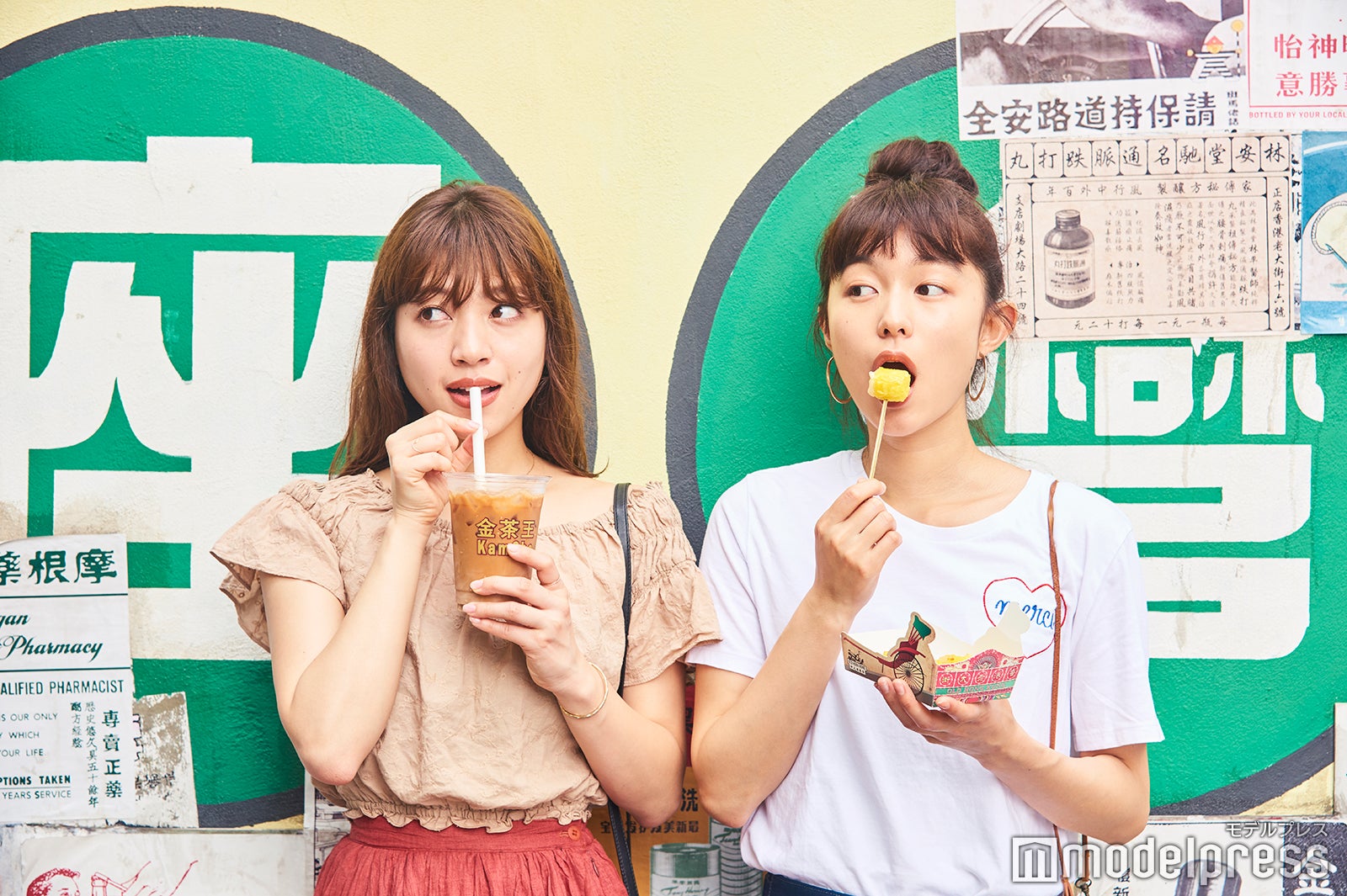 プリンとした歯ごたえのフィッシュボール、香港式ミルクティーの名店「金茶王」の濃厚ミルクティーでひと休み。
（C）モデルプレス