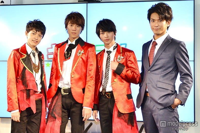 （左から）上村海成、伊勢大貴、横浜流星、平牧仁