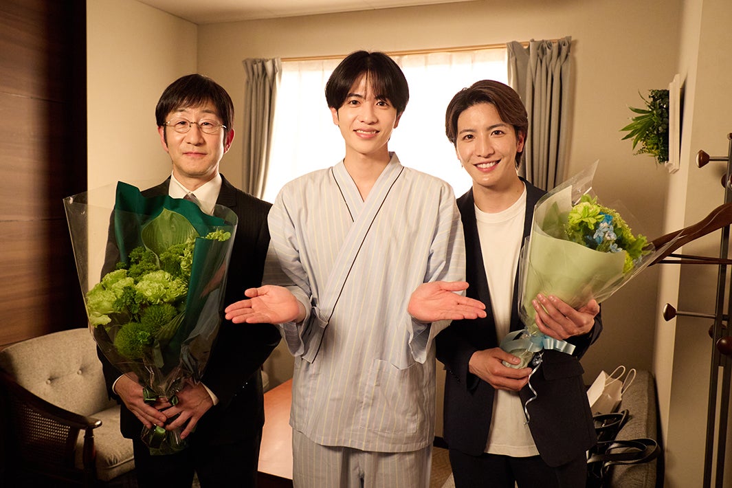 矢柴俊博、志尊淳、松岡卓弥「10回切って倒れない木はない」（C）日本テレビ