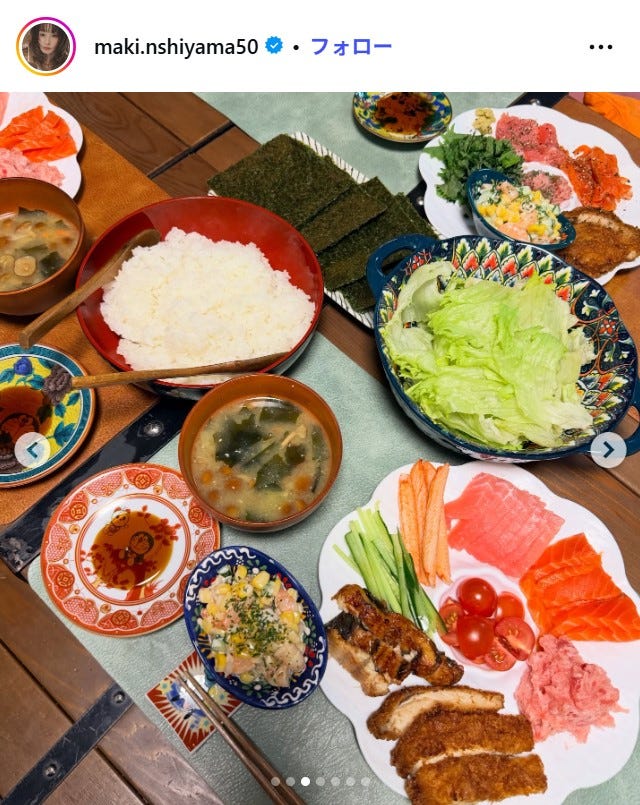 西山茉希Instagramより