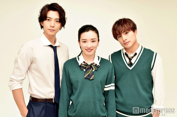 (左から)三浦翔平、永野芽郁、白濱亜嵐(C)モデルプレス