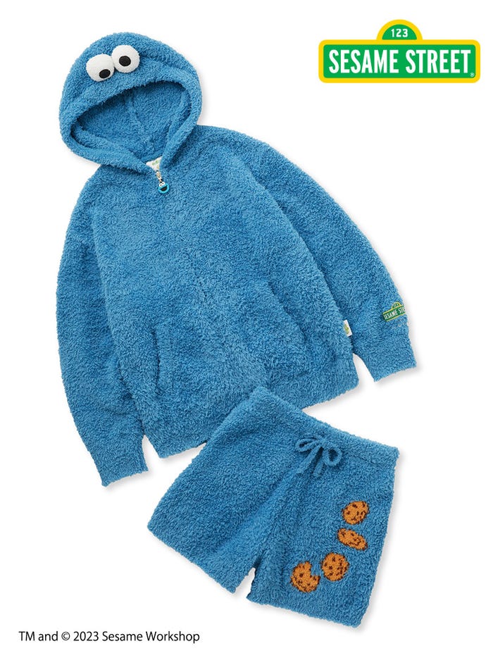 クッキーモンスターパーカ&ショートパンツSET(提供写真)