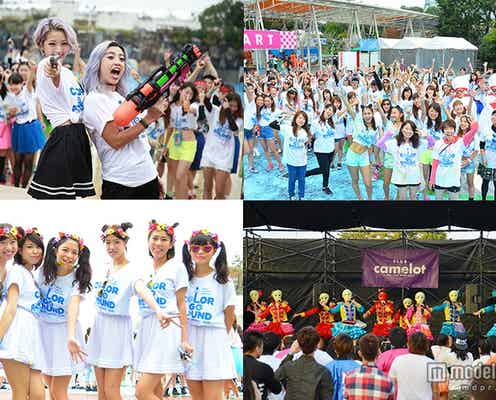 植野有砂、なつぅみ、仮面女子も参戦 “COLOR GO ROUND”で全身カラーまみれに