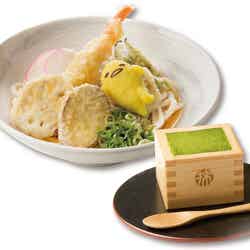 ぐでおろし天ぷらうどん+宇治抹茶のティラミス¥1,400(税抜)(C)2013,2017 SANRIO CO.,LTD.APPROVAL NO.S580818