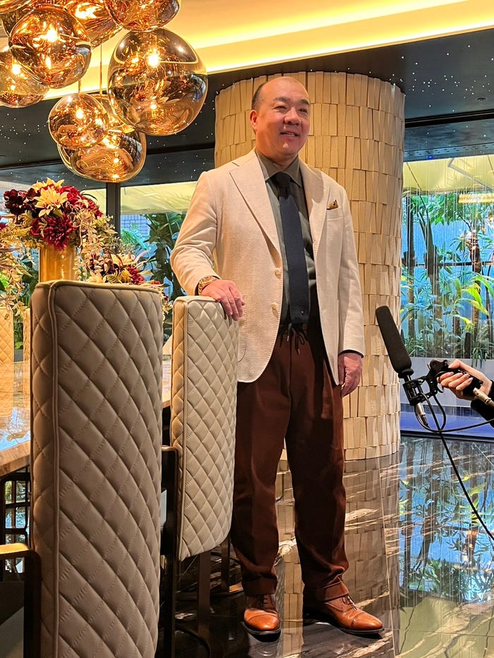 エクスコムグローバル株式会社入社式の様子(提供写真)