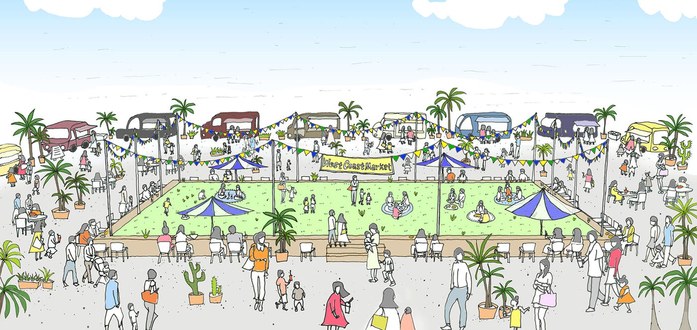 芝生スペースも登場