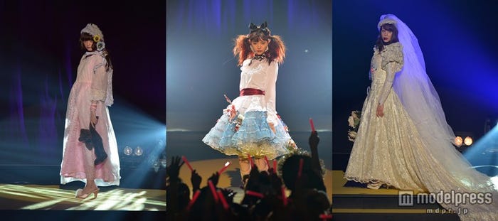 「ViVi Night in OSAKA 2014 HALLOWEEN PARTY」/(左から)玉城ティナ、八木アリサ、トリンドル玲奈