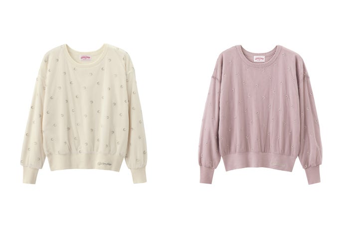 チュールコンビセーター(2色)/画像提供:株式会社ジーユー