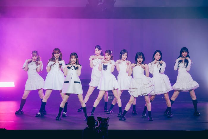 AYANE、SUZU、KEIKO、KOKONA、RAN、SHIZUKU、MOMONA、MIU、RINON/ME:I 3RD SINGLE『MUSE』リリース記念SHOWCASE(C)LAPONE GIRLS