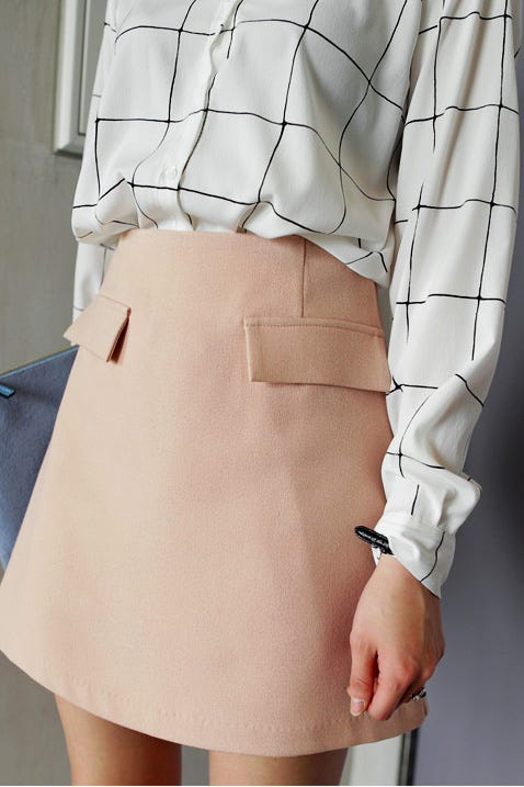 ユニークウィンドーペンチェックブラウス「DHOLIC」5,140円 (税込)/画像提供:DHOLIC