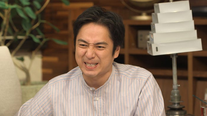 山里亮太に嫉妬心をむき出しにする徳井義実「TERRACE HOUSE TOKYO 2019-2020」6th WEEKスタジオ特別編(C)フジテレビ/イースト・エンタテインメント