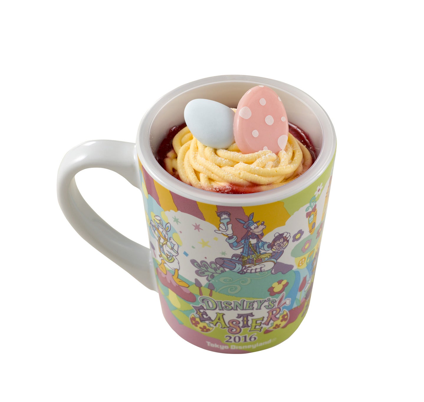 バニラ＆ラズベリームース、スーベニアカップ付き（C）Disney