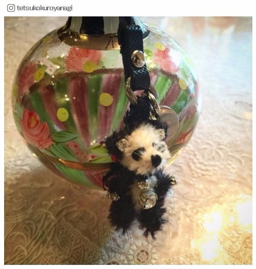 “宝物”のパンダのマスコット／黒柳徹子Instagramより