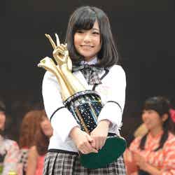 「AKB48第3回じゃんけん大会」で優勝した島崎遥香（C)AKS