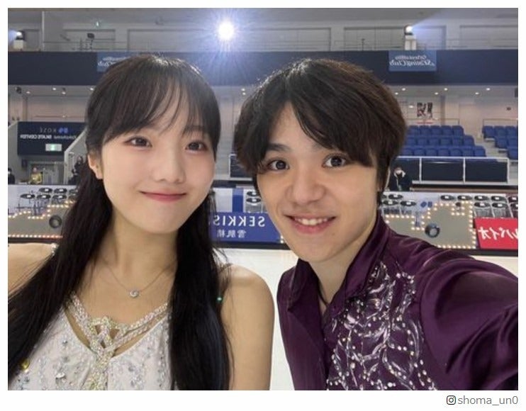 宇野昌磨、恋人・本田真凜との2ショット“9枚一気投稿” 呼び方にも注目集まる「微笑ましい」「可愛すぎる」