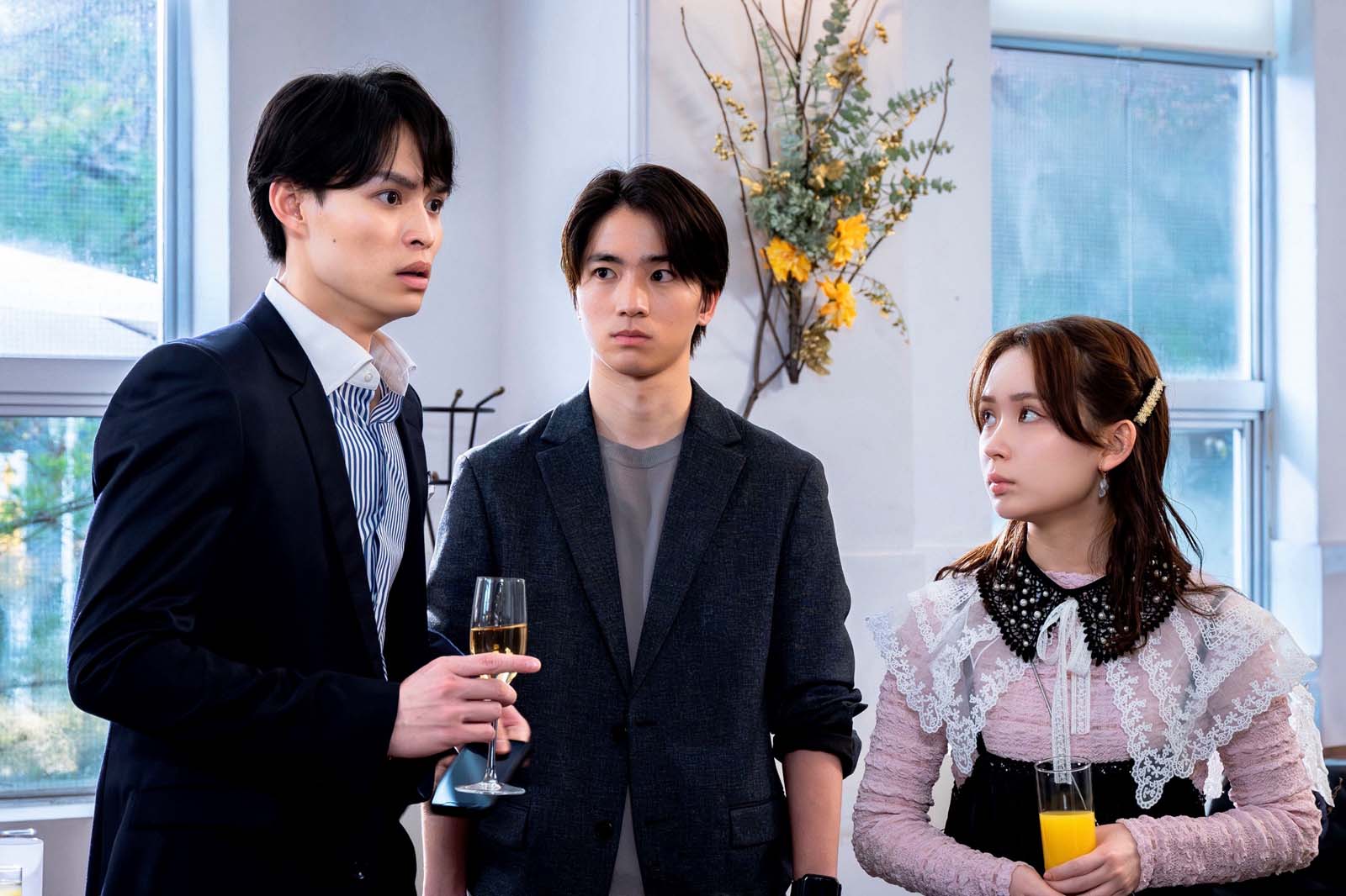 兵頭功海、木戸大聖、畑芽育「9ボーダー」第1話より（C）TBS