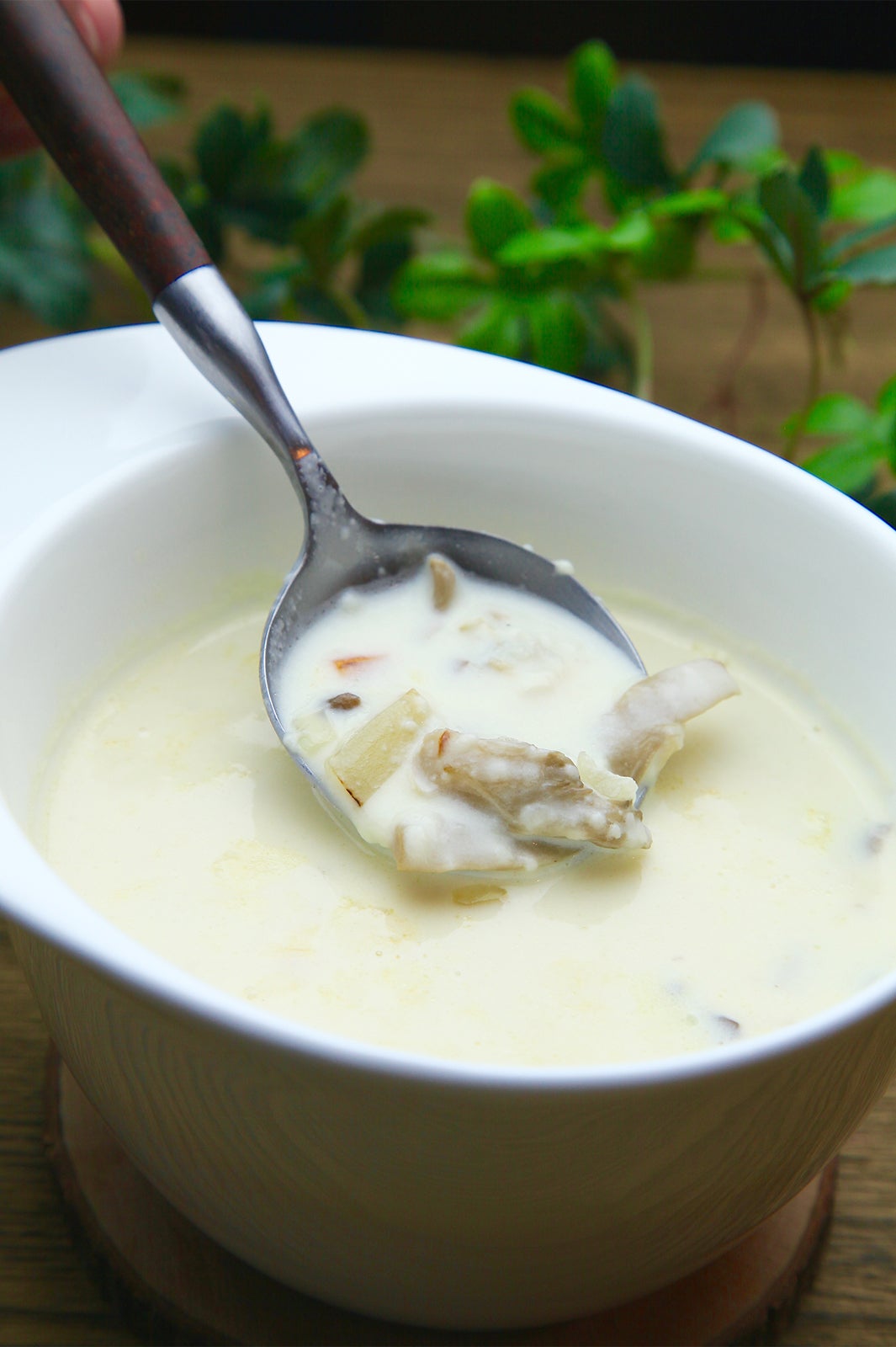 きのこたっぷりホワイトクラムチャウダー／画像提供：Soup＋