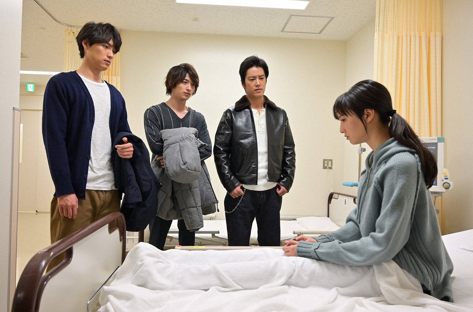 福士蒼汰、横浜流星、桐谷健太、菜々緒／「4分間のマリーゴールド」第8話より（C）TBS