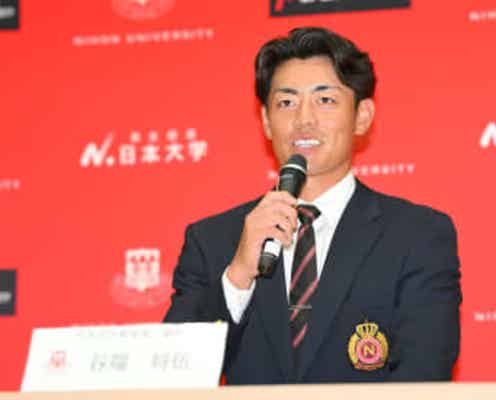 阪神・ドラ2谷端「ワクワクもあるんですけど、一番は緊張感」「まだ体は細いので、もっと大きくして」【一問一答】