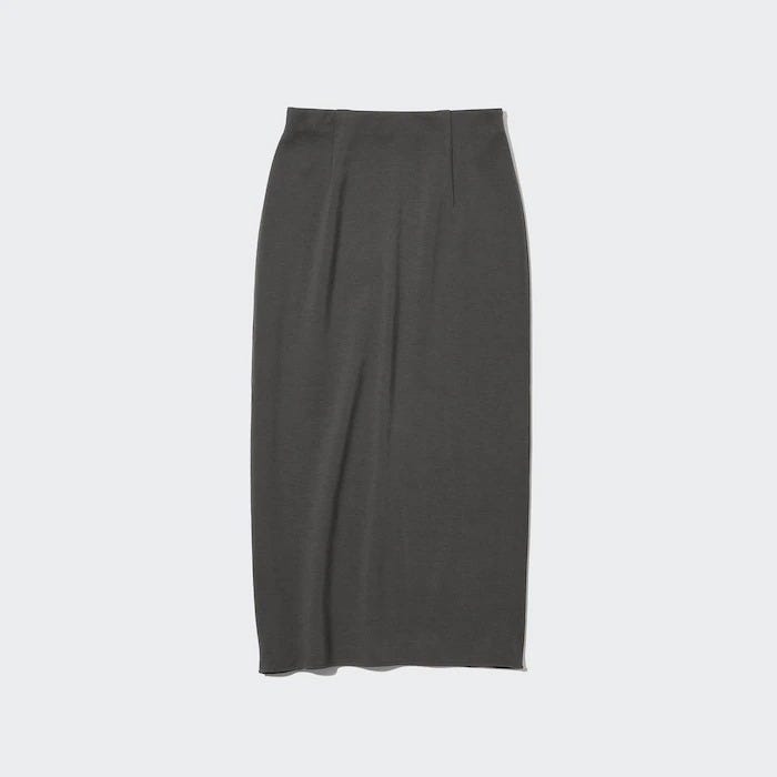 ユニクロ　uniqlo　レディース　おすすめ　オススメ　コスパ　2023　春　スカート　ストレッチダブルフェイスナロースカート　ナロースカート　きれいめ