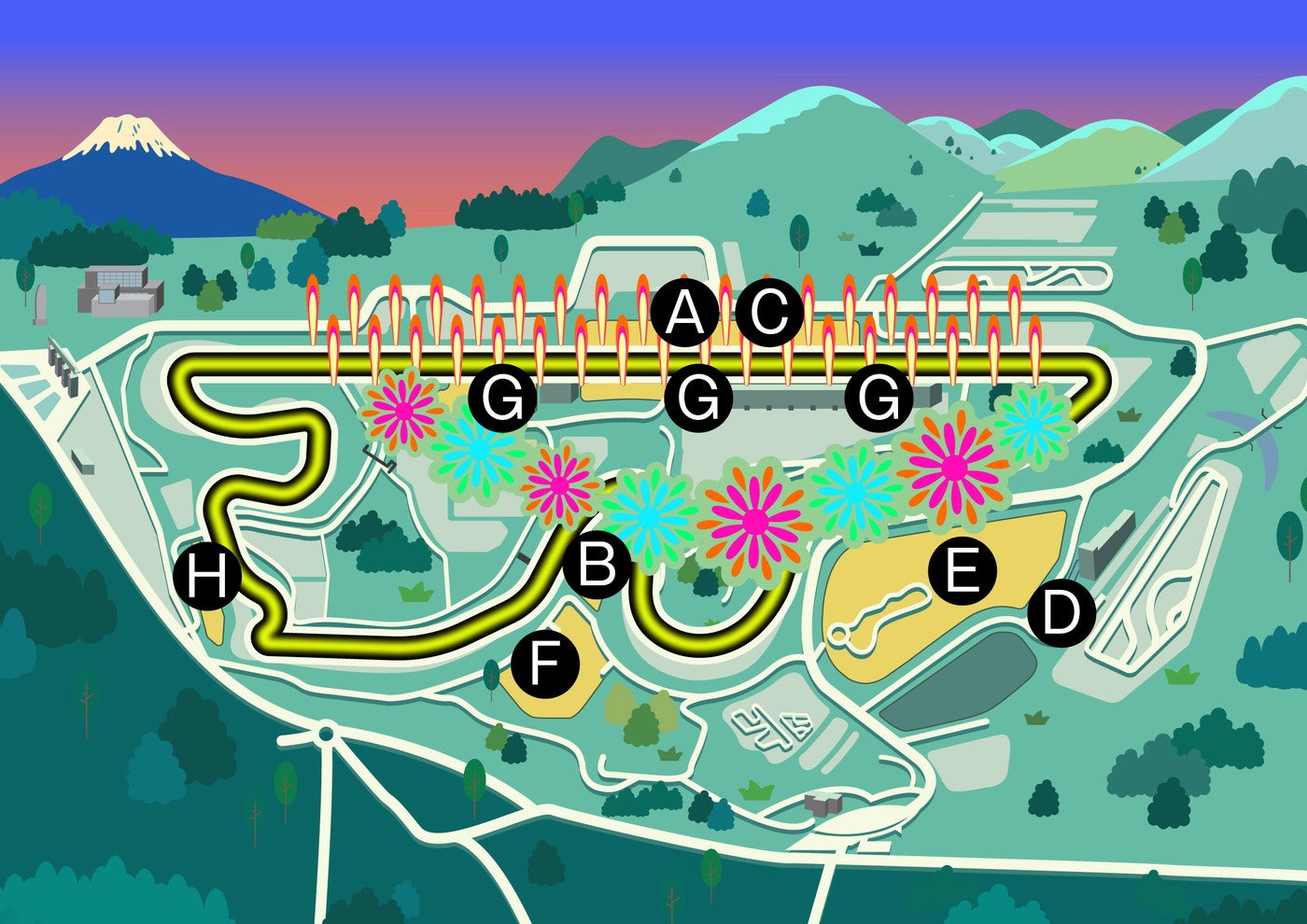 静岡で富士山×花火×モータースポーツの花火イベント、ドラマティックな“劇場型花火” - 女子旅プレス