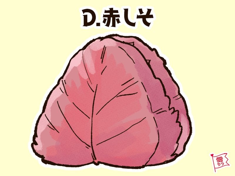 D：「赤しそ」を選んだあなた