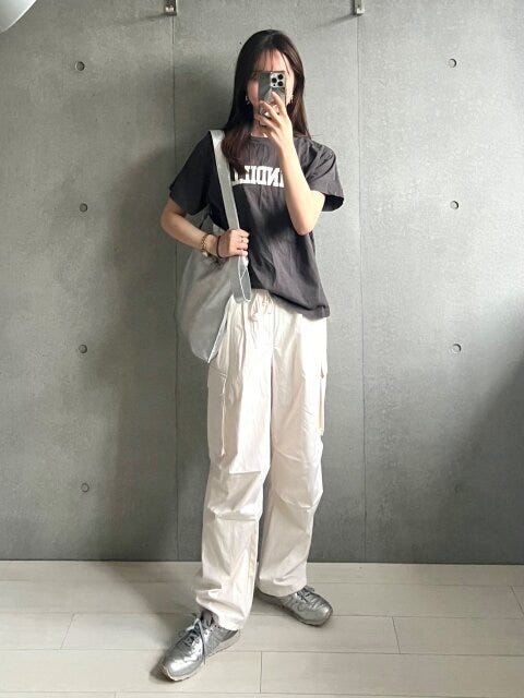 ワイドパンツコーデ