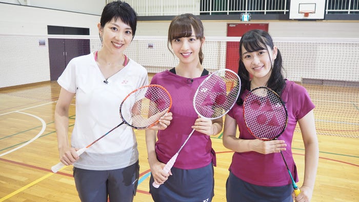 左から/潮田玲子、佐藤楓、向井葉月(写真提供:テレビ朝日)