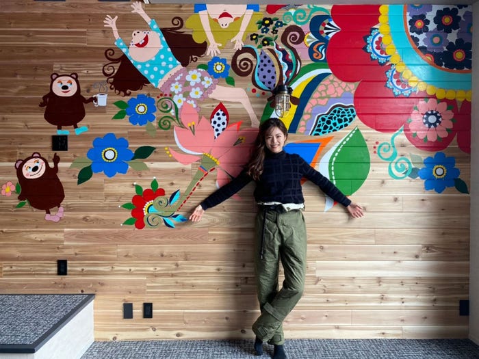 モニュメントはイベント会場で初披露