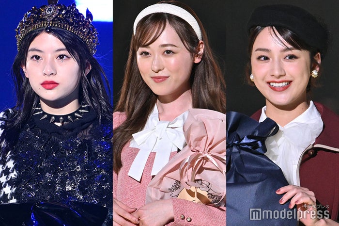 （左から）出口夏希、福原遥、平祐奈（C）モデルプレス