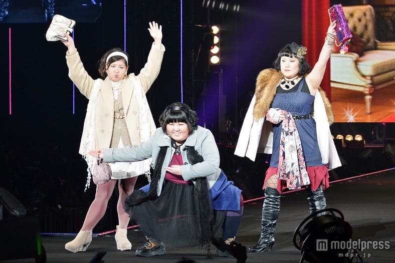 (左から)馬場園梓(アジアン)、酒井藍、バービー(フォーリンラブ)