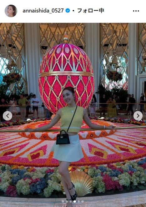 石田安奈 Instagramより