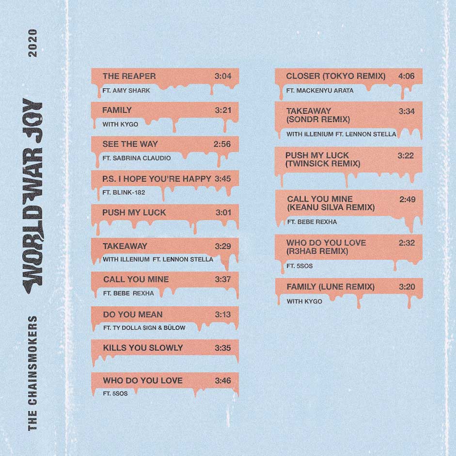 Closer（Tokyo Remix）（feat. 新田真剣佑）／The Chainsmokers（提供写真）