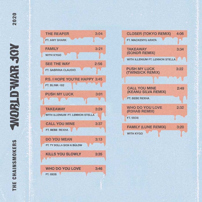 Closer(Tokyo Remix)(feat. 新田真剣佑)/The Chainsmokers(提供写真)