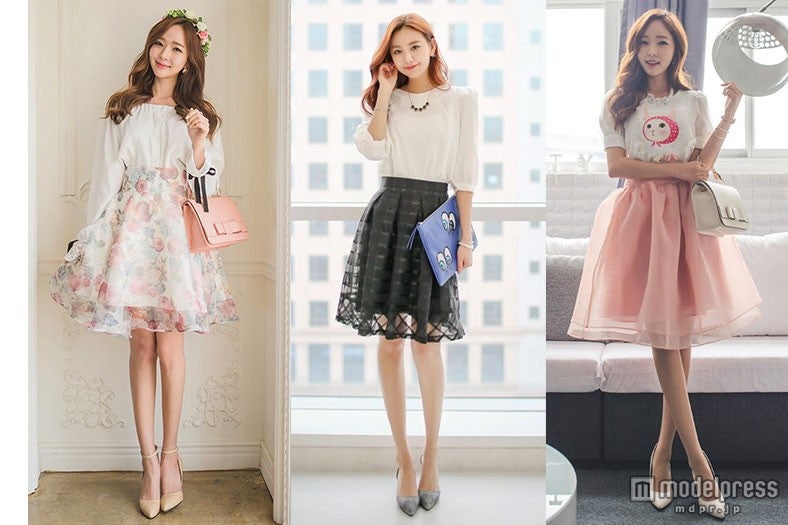 モテ春服は「オーガンジースカート」でつくる！