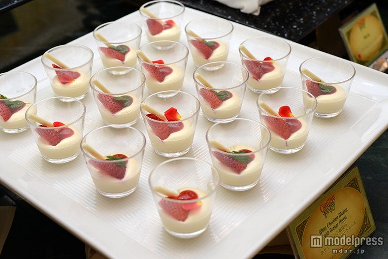 オレンジ風味のホワイトチョコレートムース