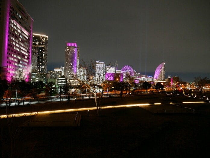 象の鼻テラス屋上からの眺め(2020年12月24日撮影)