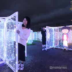 ちびまる子ちゃんのキャラクターがいっぱい登場するイルミネーション。(C)モデルプレス