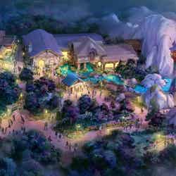 「ラプンツェルの森」全景イメージ（夜）（C）Disney