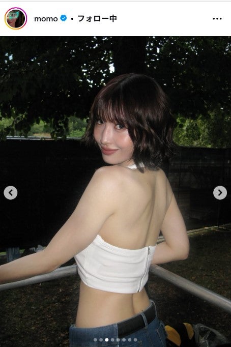 画像14/24) TWICEモモ、美背中全開トップス姿披露「縦線すごい