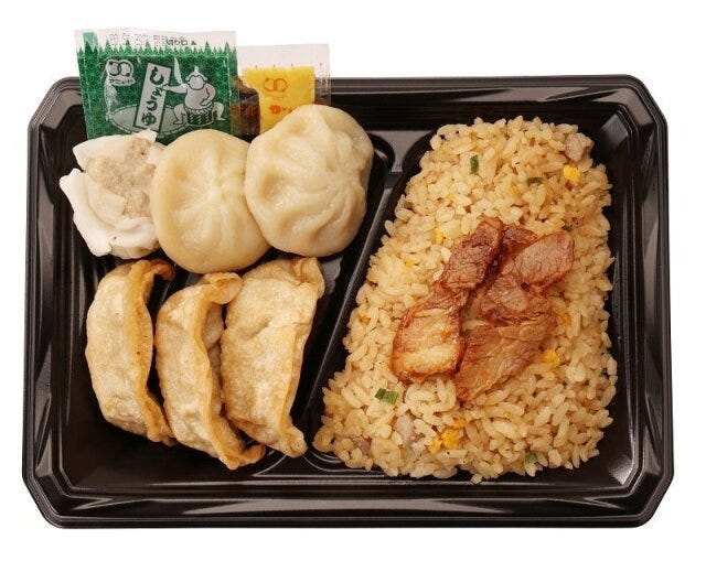 ローソンストア100の大阪王将中華弁当のビジュアル