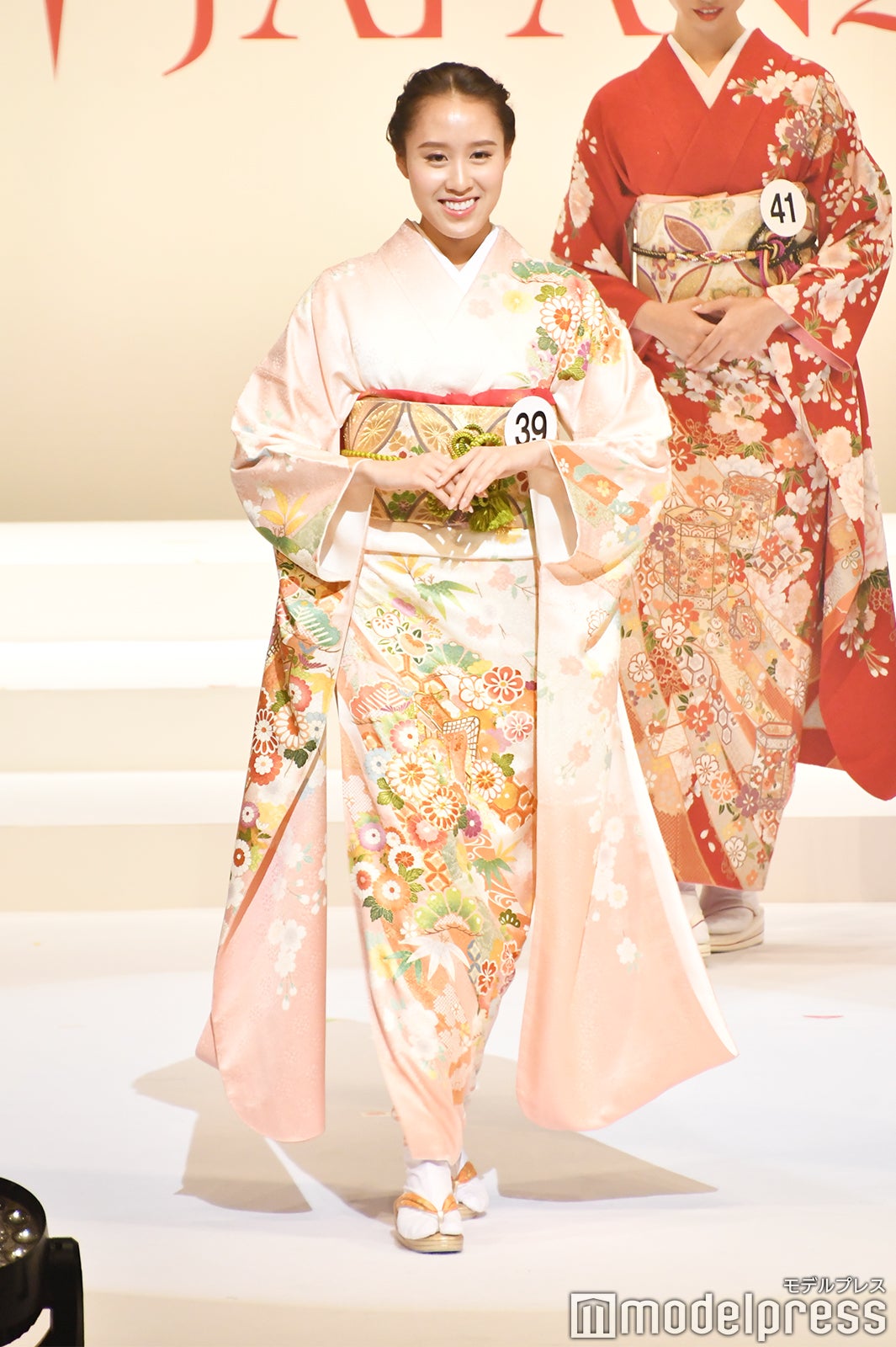 着物審査の様子／「2020ミス・インターナショナル日本代表選出大会」（C）モデルプレス