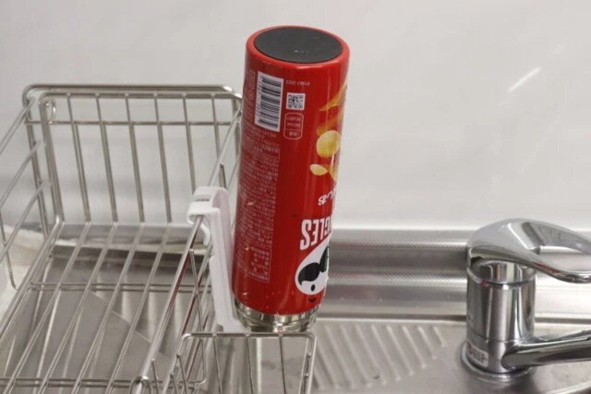 ダイソー　ボトル用水切り2P　使用例