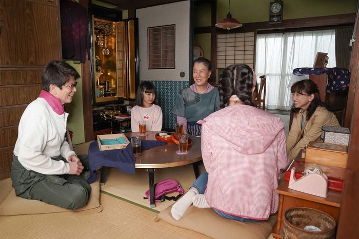 哀川翔、浅田芭路、高畑淳子、長濱ねる、永作博美/「舞いあがれ!」第4話(C)NHK