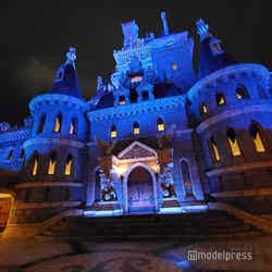 夜の「美女と野獣の城」（C）モデルプレス （C）Disney
